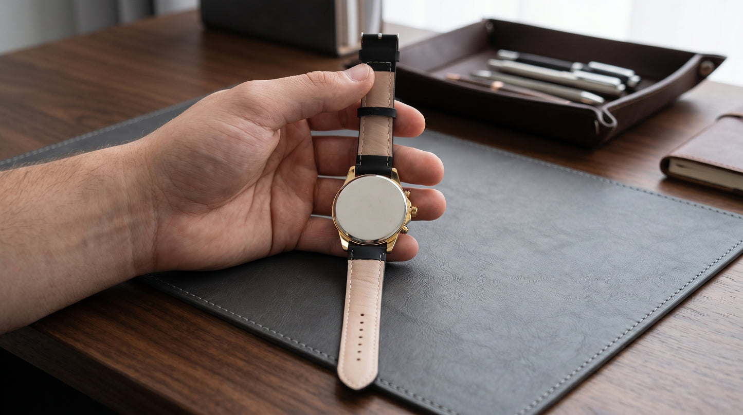 Montre Geneva Noir cadran Or